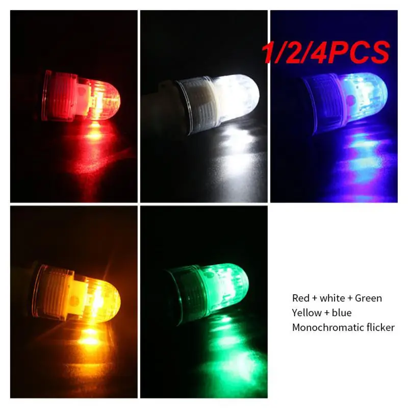 

1/2/4PCS Fishing Light Underwater LED Light-controlled Fishery Signal Light 3V Fishing Net Mark Light Marine Flash Warning