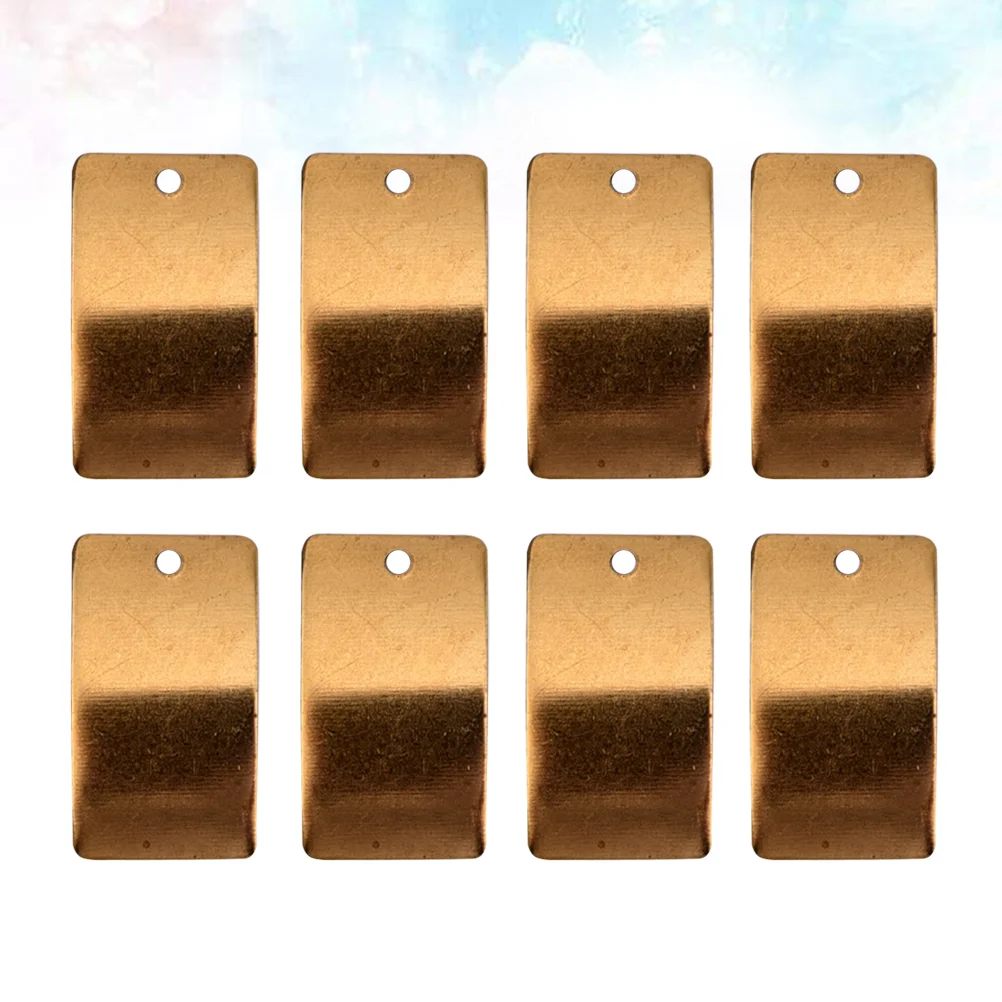 

50pcs Blanks Stamping Copper Hanging Pendants Charms For Necklace Bracelet DIY Making ID Name Tags 18mm
