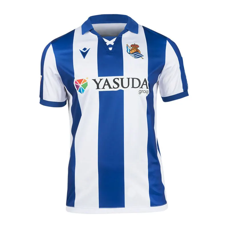 24-25 New Hot shirt La Liga Real Sociedad 3D printed men's and women's children's Sports casual plus size