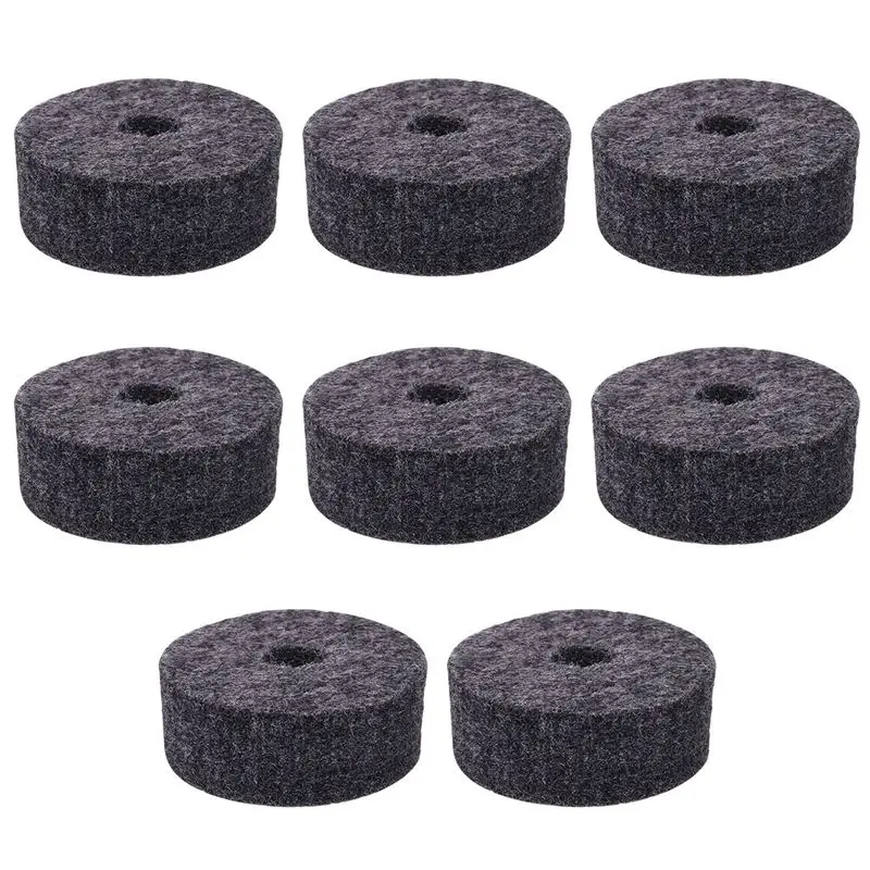 

Round Soft Grey Cymbal Stand Felt Washer Replacement For Drum Set Of 8
