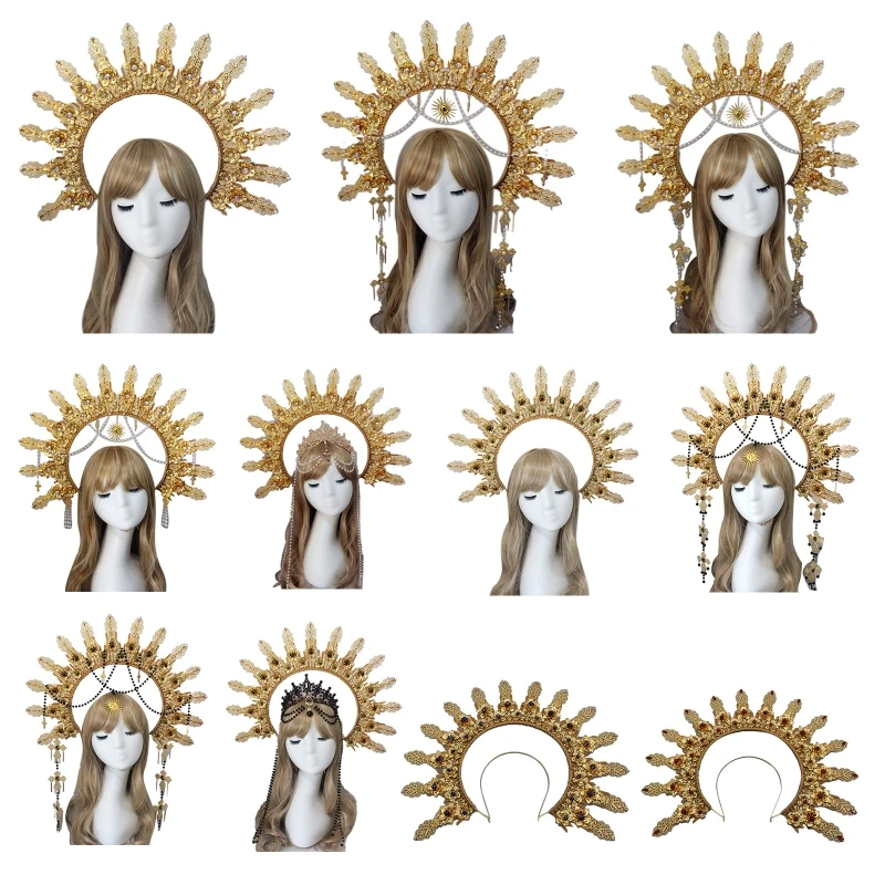 

DIY Material Kit Gothic Crown Material Package Luxury Headwear Women Girls