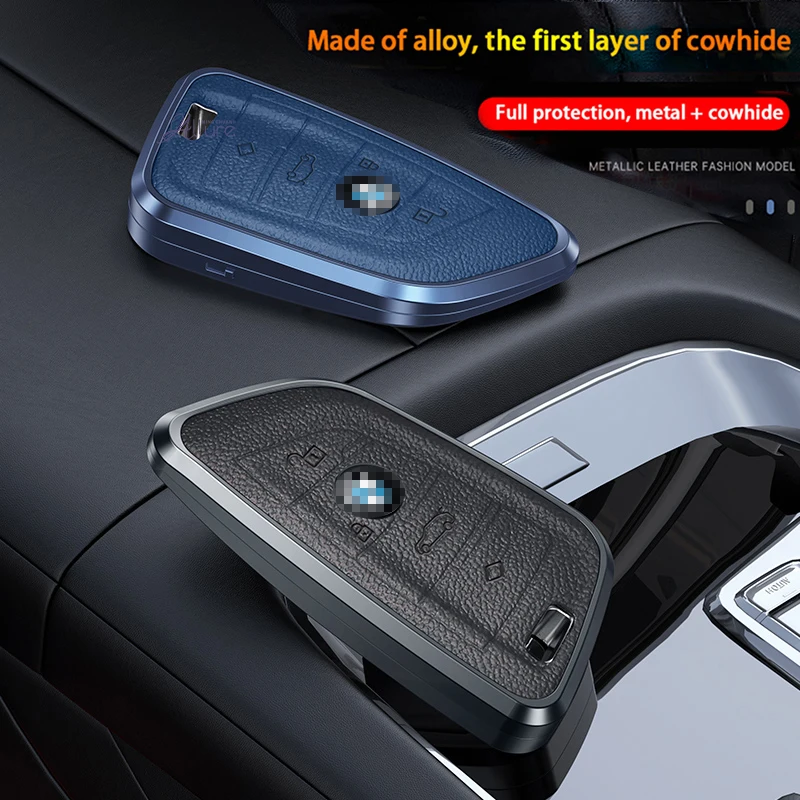

Zinc Alloy Car Key Case Cover Shell Protector for BMW X1 X3 X4 X5 F15 X6 F16 G30 7 Series G11 F48 F39 520 525 G20 118i 218i 320i