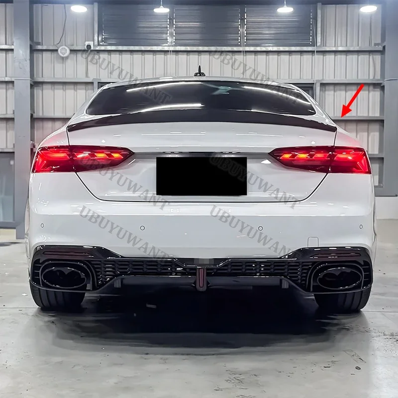 Для AUDI A5 S5 RS5 B9 2-дверный4-дверный купе, стиль S5, 2017-2023, карбоновый спойлер на заднюю крышу автомобиля (art.: 3920dbf85cd40) - 3920dbf85cd40