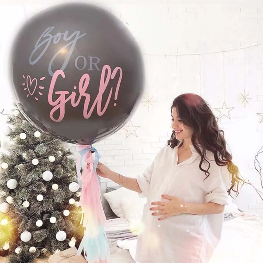 

36 Inch Latex Balloons Confetti Gender Reveal Party Supplies Welcome Baby Outdoor Pregnant Recreation Home Decor