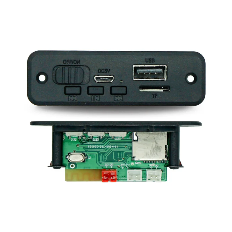 

5V Bluetooth 5.0 Car MP3 Player Decoder Board 2*3W Amplifier Wireless FM Radio Module TF USB Handsfree Call