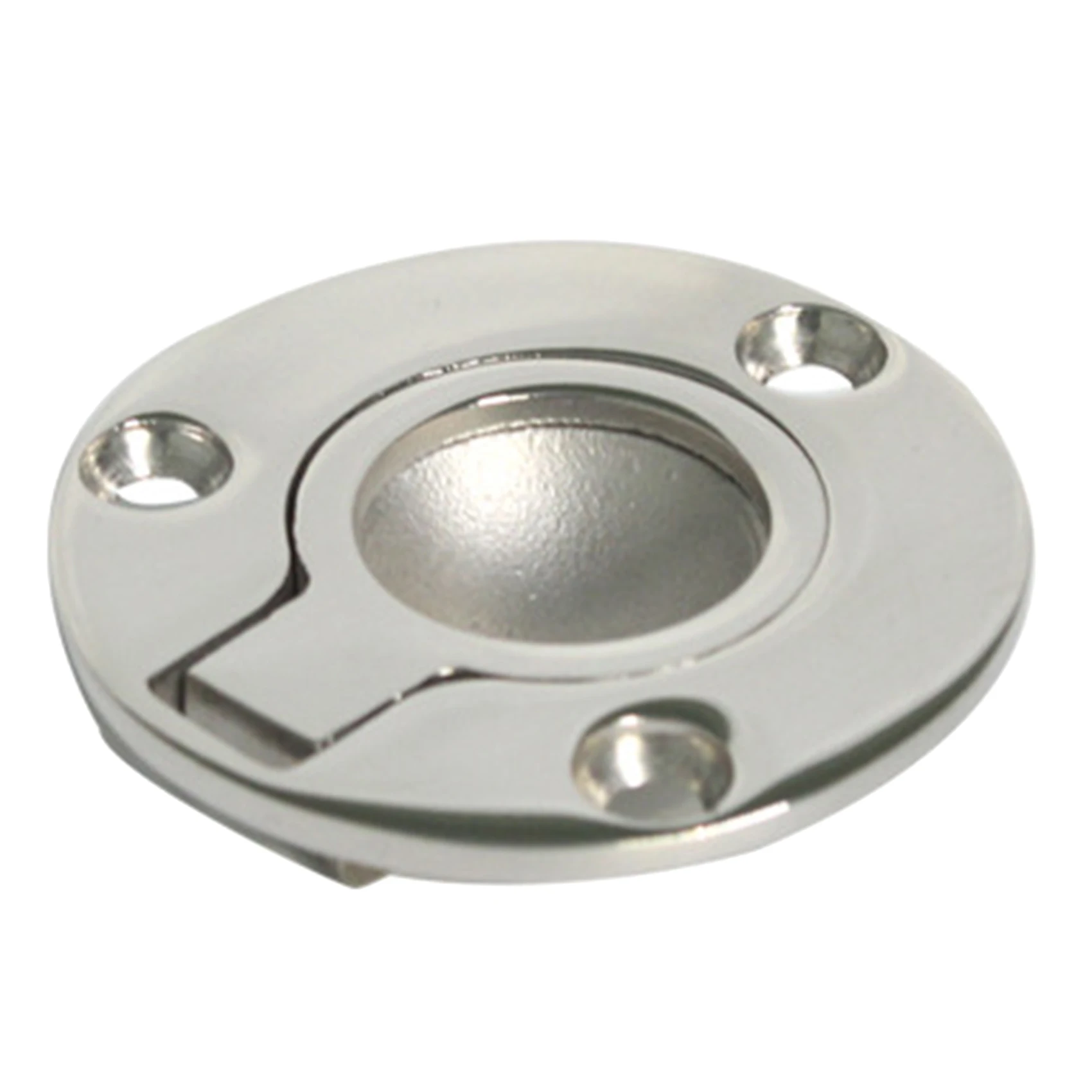 

Marine Stainless Steel Boat Hatch Latch Flush Mount Lift Pull Ring Handle Boat Pull Round Silver
