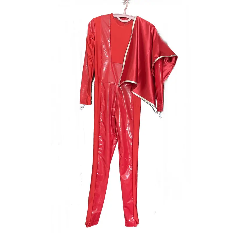 

Ohsama Sentai King-Ohger Cosplay Red Bodysuit Custom Size