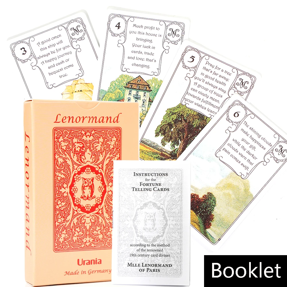 Красная сова от Mlle Lenormand 36 карточных палуб эзотерическая Фортуна Telling Agm Новинка |