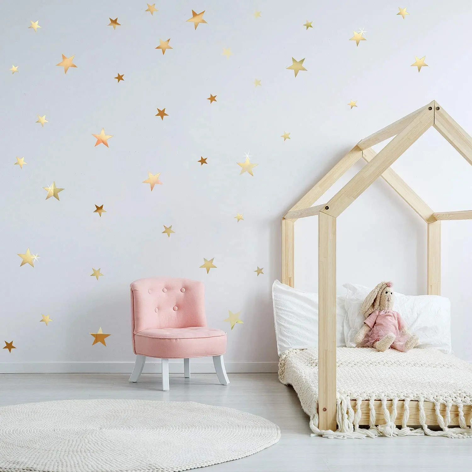 New Star Acrylic Mirror Sticker Decoration Wall DIY 3D Pentagram Sticker Living Room Bedroom Kids Room Decor images - 6