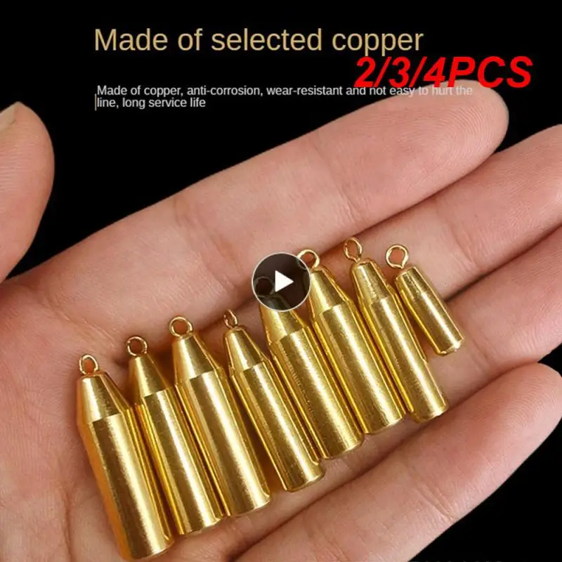 

2/3/4PCS Longer Service Life Bait Selected Copper Materials Fishing Gear Bait And Bait Wider Application Range Higher Glossiness
