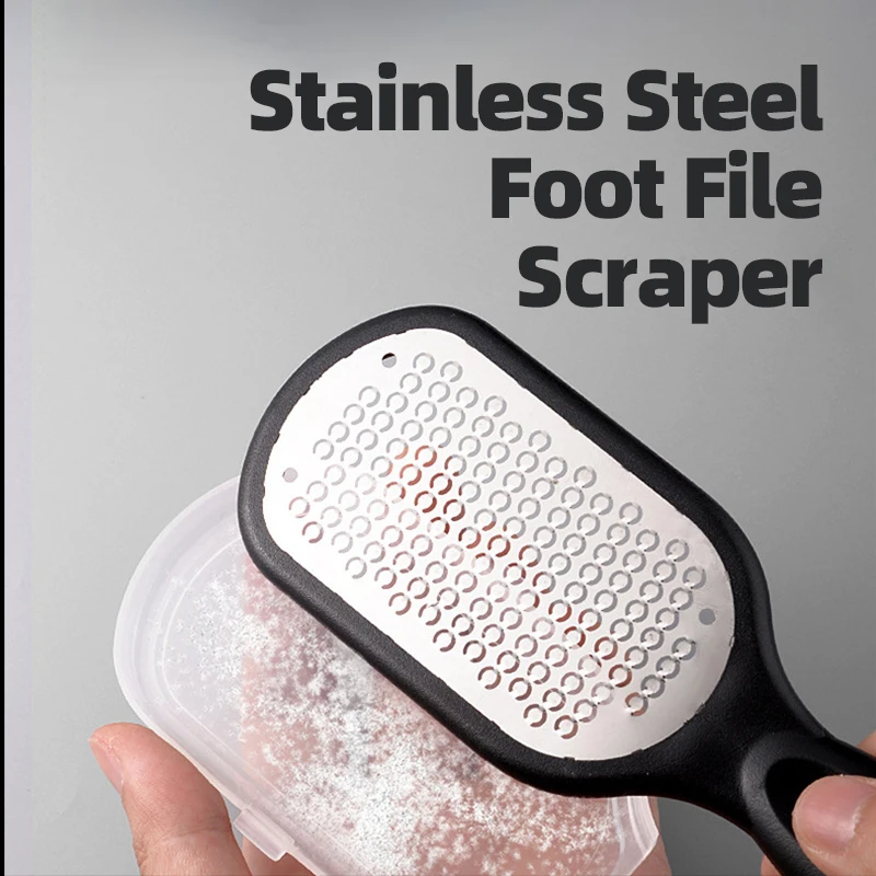 Пилка Для ног из нержавеющей стали скребок для искусственная пятка удаление