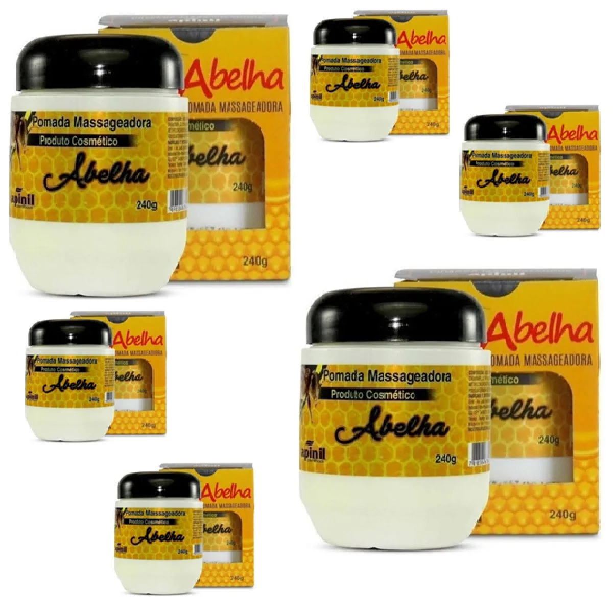 

Apinil Bee Massager Gel Pot 240g Kit 24 Un