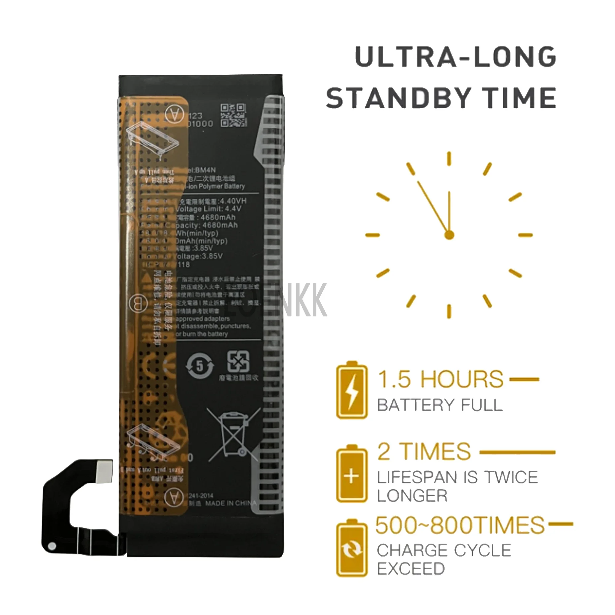 100% Оригинальный запасной аккумулятор для телефона 4780 мАч BM4N Xiaomi Mi 10 5G Mi10 +