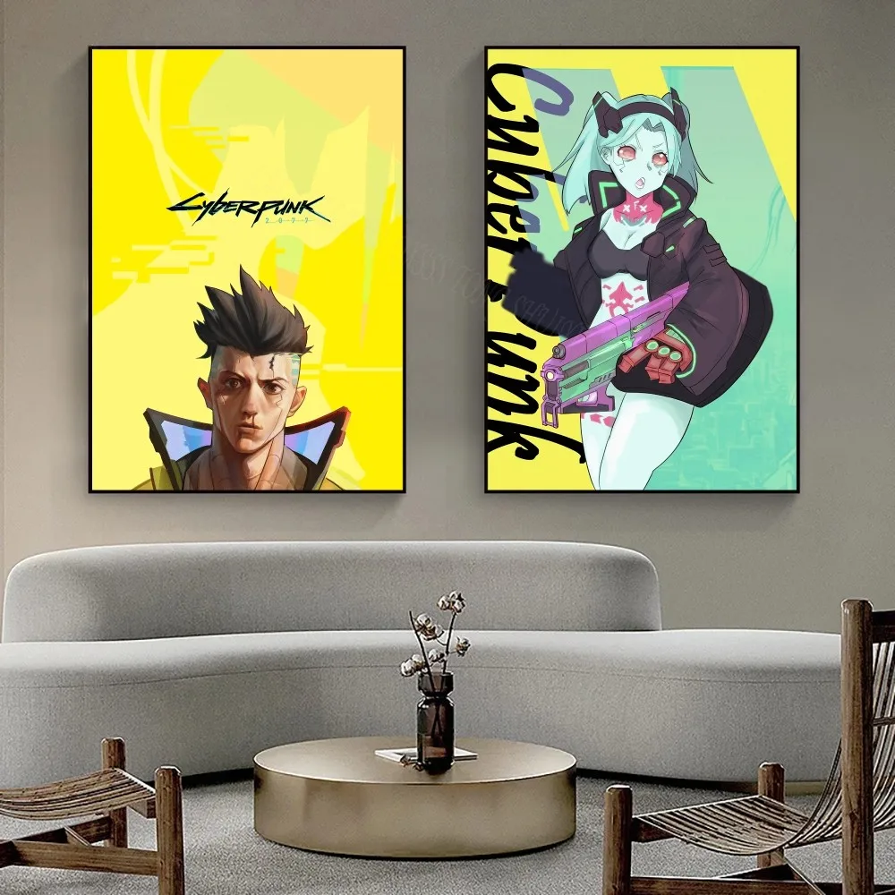 Анимация C-Cyberpunk E-Edgerunners плакат настенное искусство домашний Декор комната