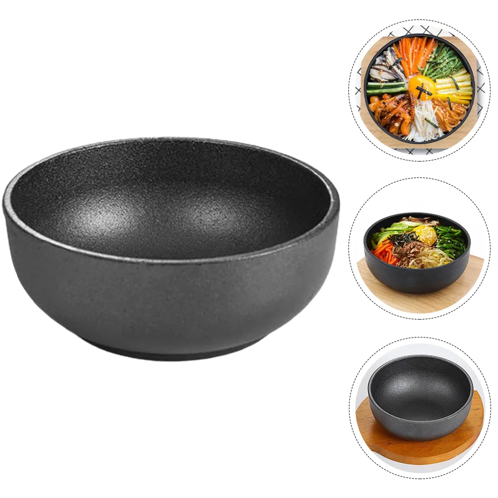 

Bowl Cuisine Koreanserving Daily Reusable Iron Cast Kitchen Convenient Japanese Accessory Use Household Function Multi Mixing