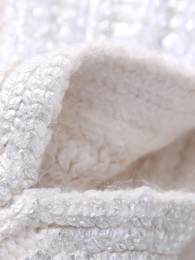 Женский укороченный жилет KAOPU ZA винтажный с металлическим плетением высоким