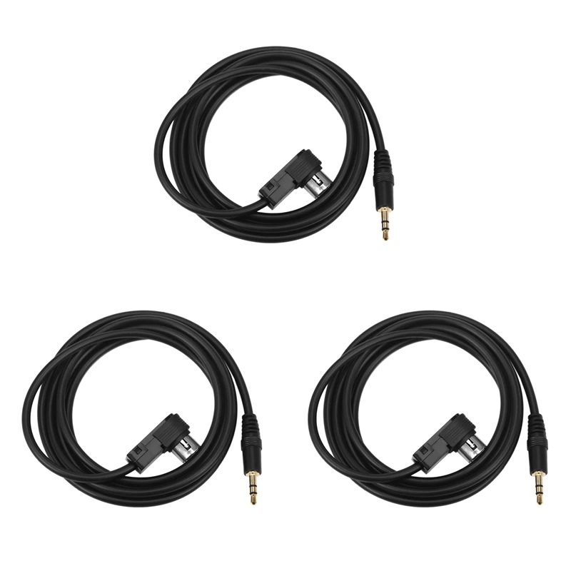 3X автомобильный стерео мини-разъем 3 5 мм для ALPINE./JVC Ai-NET 4 фута 100 см Aux аудиокабель