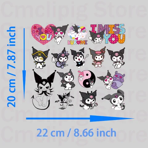Термонаклейки Kuromi My Melody MINISO
