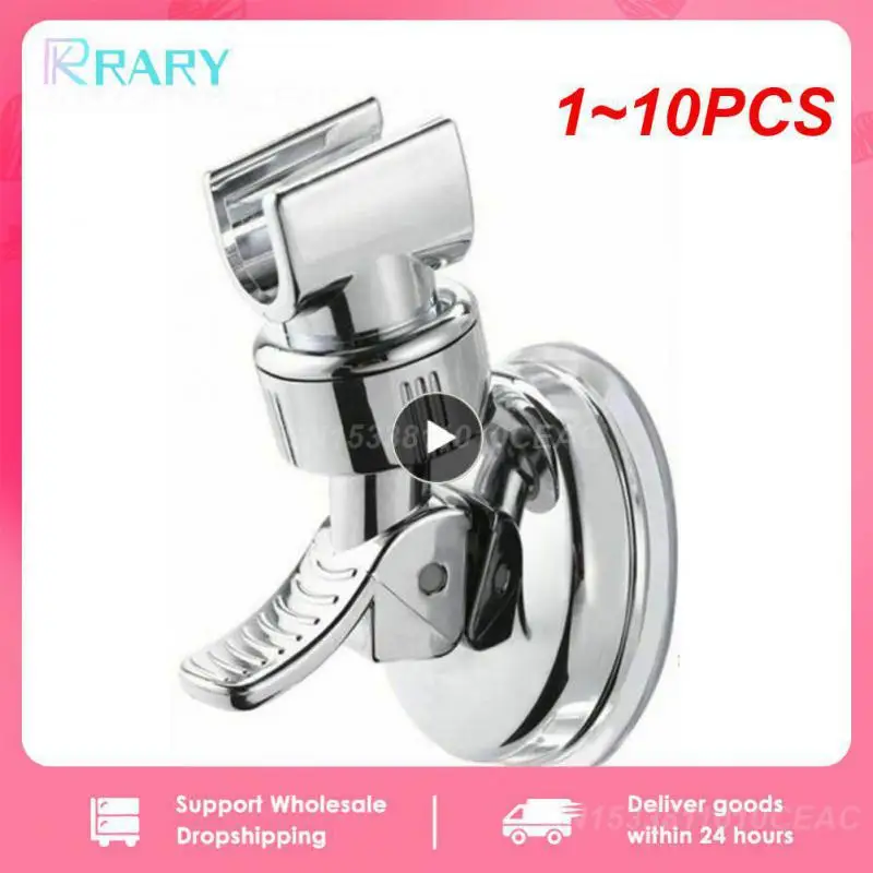 

1~10PCS Universal Adjustable Hand Shower Holder Suction Cup Holder Full Plating Head Bathroom Bracket Stable Rotation Suction