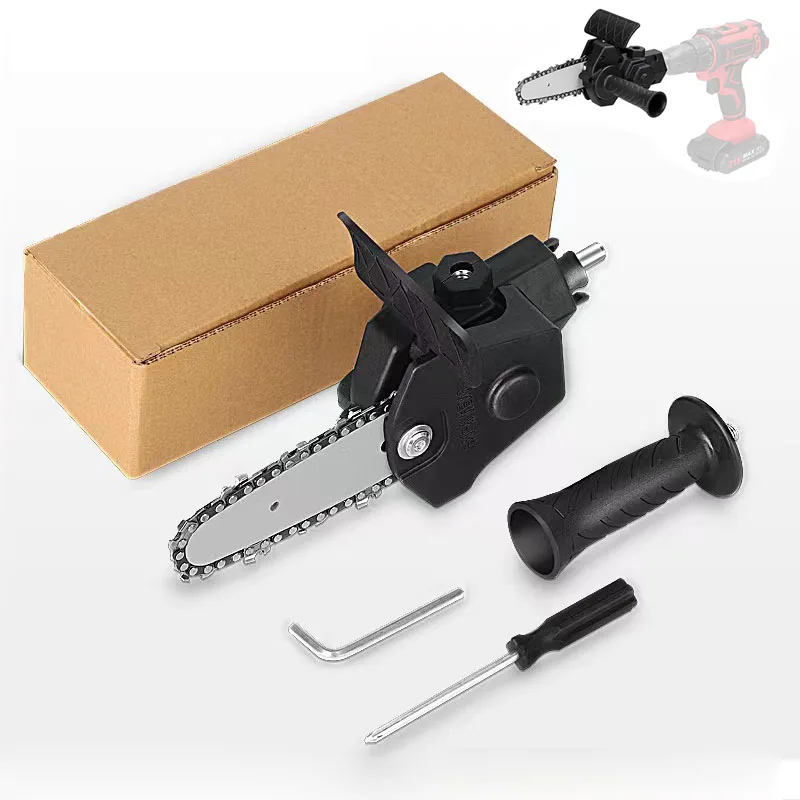 4 Inch Chainsaw Tool Attachment for electric drill, Electric Chainsaws Accessory Practical Modification Tool Set