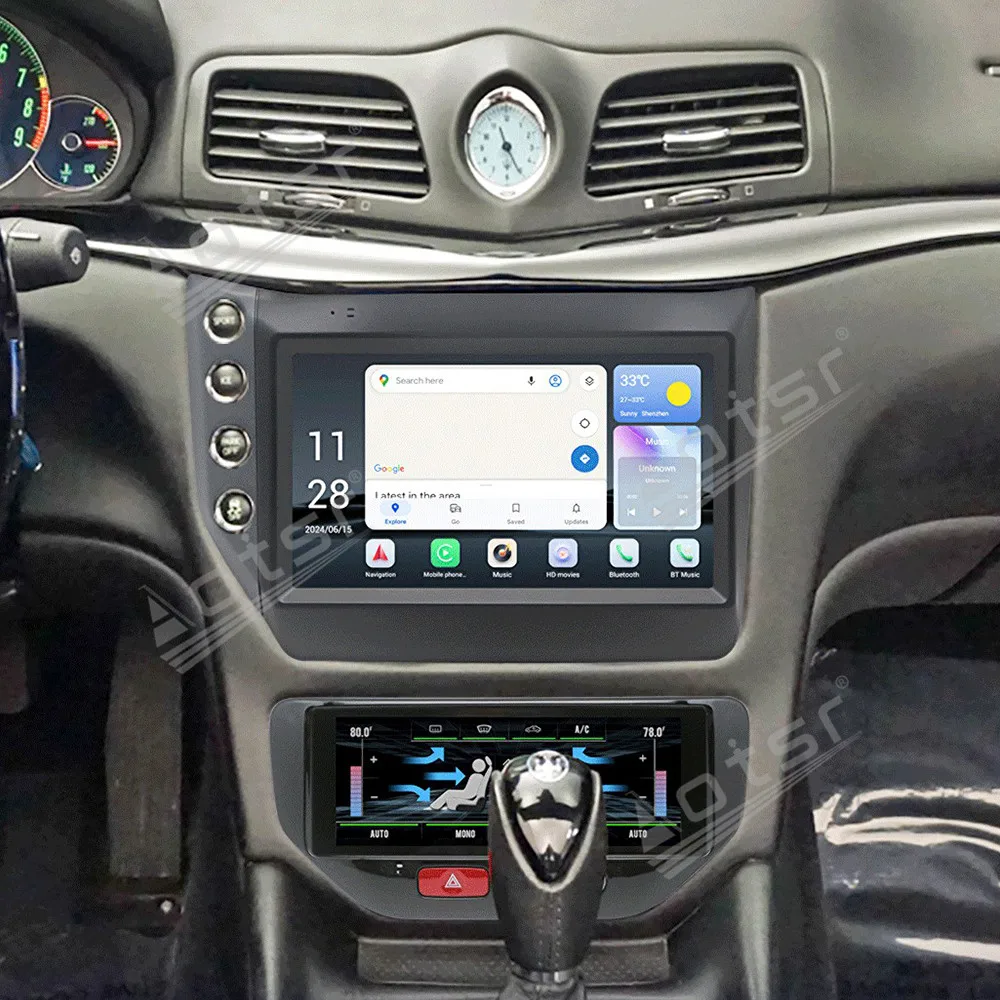 9-дюймовый автомобильный радиоприемник Qualcomm Android 13 CarPlay для Masserati GT 2007-2015