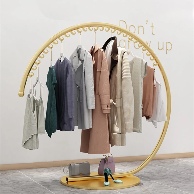 

Hanger Floor Clothes Rack Coat Stand Shelves Display Standing Coat Rack Storage Hanging Boutique Meuble Maison Furniture Home