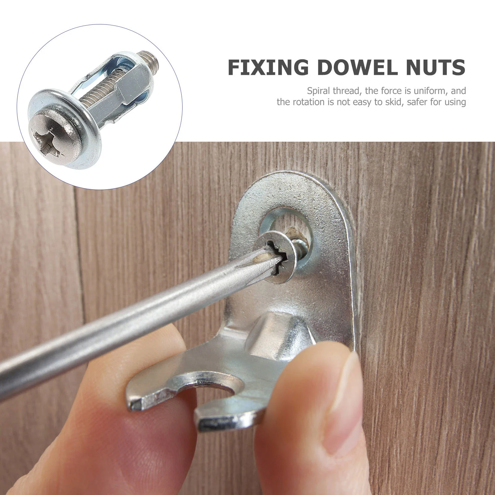 Metal Hollow Door Anchor Jack Nuts with Screws Expansion Tool Petal for Wall Fixing Black Rivets Cabinet