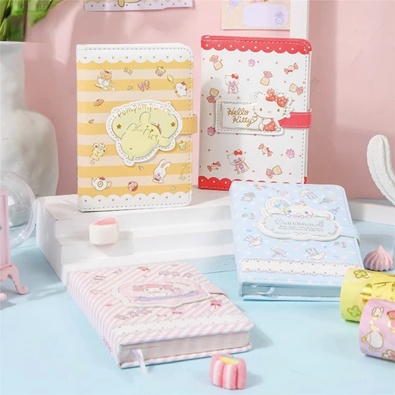 

Sanrio Cinnamoroll My Melody Hello Kitty Leather Notebook New Personality Cartoon Sweet Girl Heart Good Looks Student Diary Book