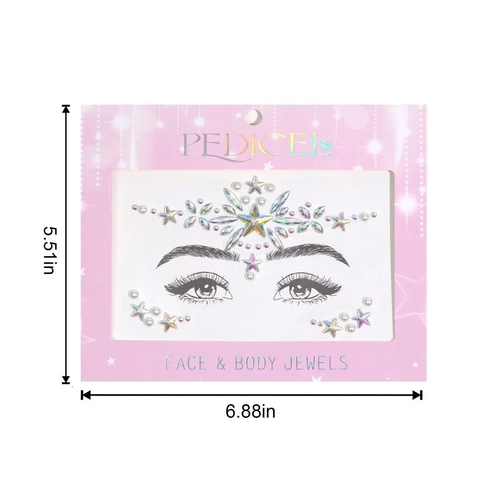 Боди-арт креативная 3D хрустальная наклейка красочные блестящие наклейки со