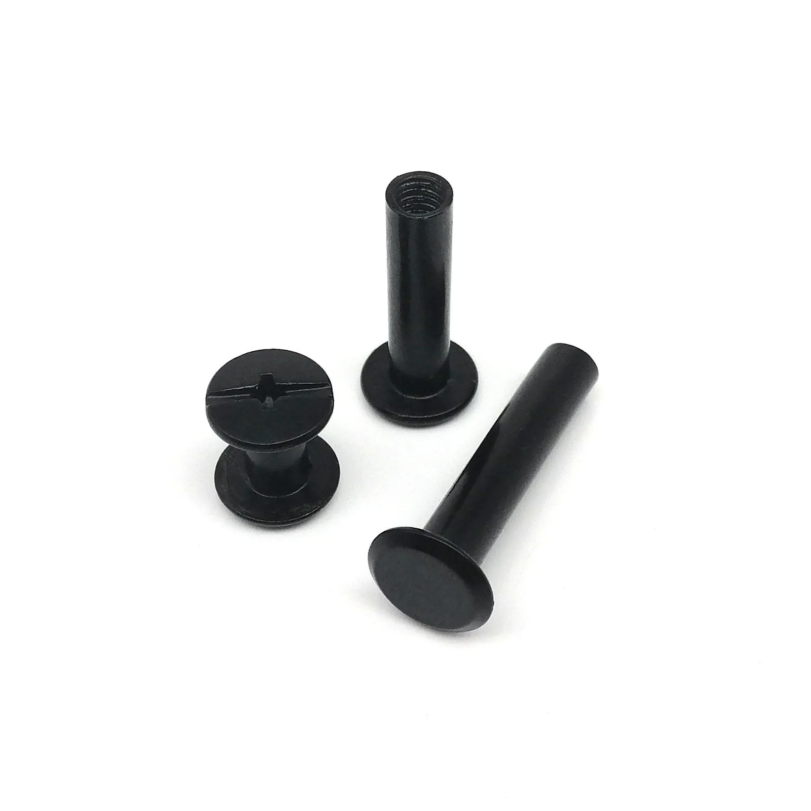 10pcs Golden Silver Black M5x4-50mm Leather Bag Belt Photo Scrapbook Album Account Book Post Binding Chicago Screw Nail Rivet - купить по