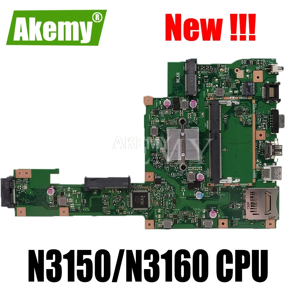 

New ! Akemy X553SA Motherboard For Asus X553SA X553S X553SA F553S A553S Mainboard 100% test OK W/ N3150/N3160 CPU