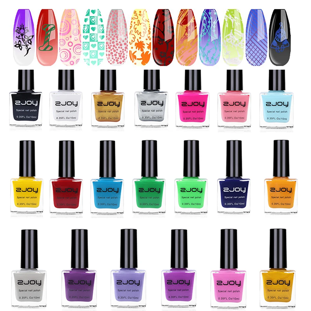 

Nail Stamping Gel Polish Printing Nail DIY Oil Gel Manicure Print Varnish Lacquer (20 colors) Nail Stamping Polish Transfering