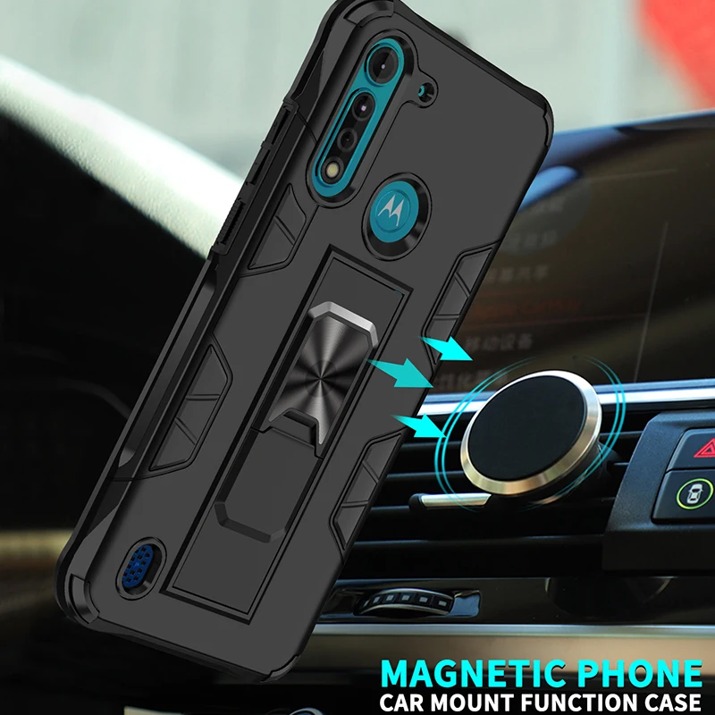 shockproof protection case for motorola g7 g8 g power lite e6 for moto one fusion hyper g stylus fast 5g plus phone ring cover free global shipping