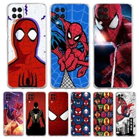 disney spiderman iron man phone case for samsung galaxy a51 a71 a21s a12 a11 a31 a41 a52s a32 a01 a03s a13 a22 5g clear cover