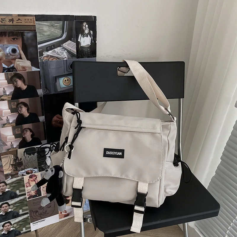 

Letter Designer Women's Shoulder Bag 2022 New Casual Large Capacity Handbag for Women Oxford Simple Contrast Lady Shopper Bags