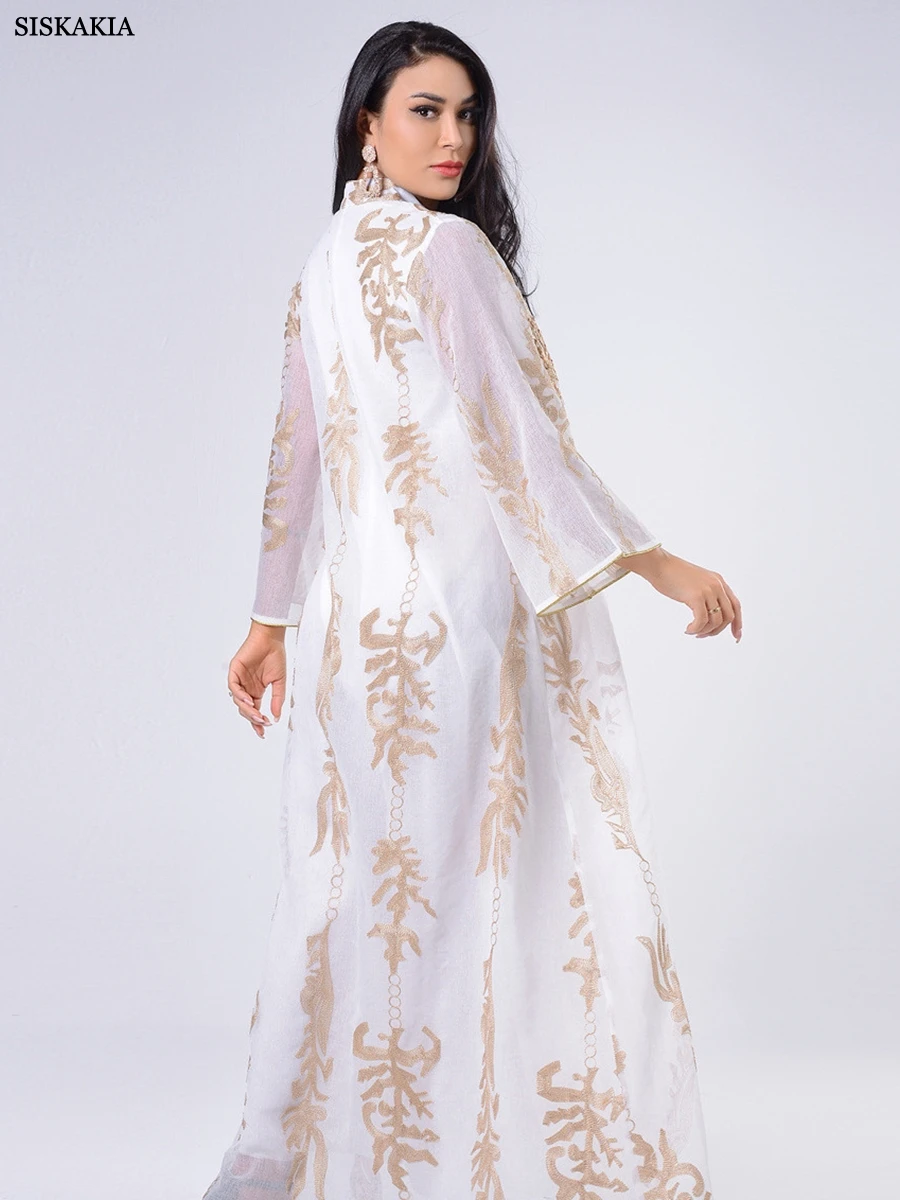 Sequin Embroidered Abaya Dress 2
