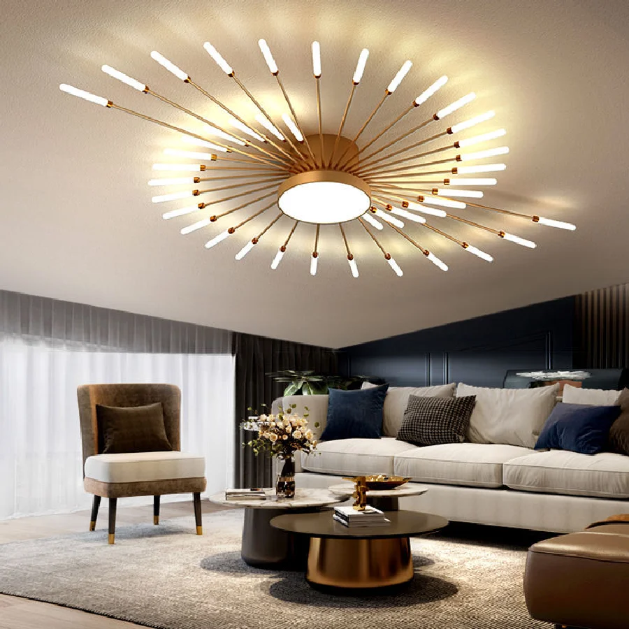 

Led Firework Chandelier For Living Room Bedroom Modern Ceiling Chandelier Dining Room Hanging Lamp Home Decor Creative Fixtures