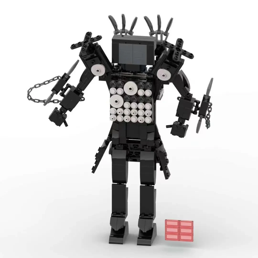 

MOC Skibidi Toilet Multi-chain Super TV Man Block Set Scientist Camera Speaker Brick Toy Set Children's Gift Assembly Block Toys