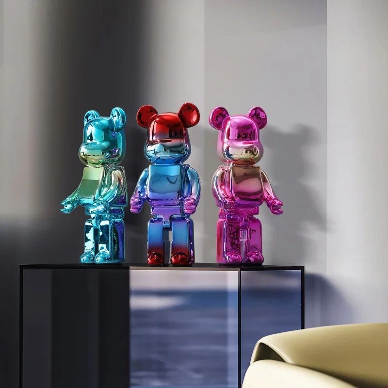 

400% Bearbrick медведь @ кирпич, экшн-фигурки, медведь, игрушки, ПВХ, 26 см, модель, фигурки, «сделай сам», красные куклы, детские игрушки, Рождественск...