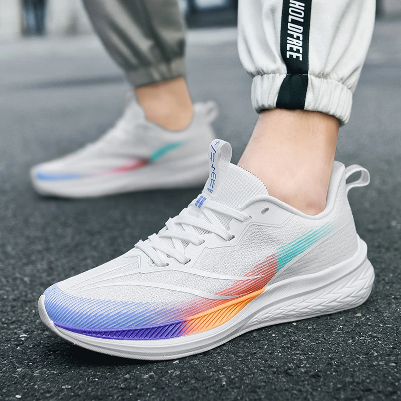 

Мужская обувь, новинка 2023, стильные модные летние дышащие Спортивные Повседневные туфли, сетчатые туфли с воздушной подушкой, модные туфли для женщин