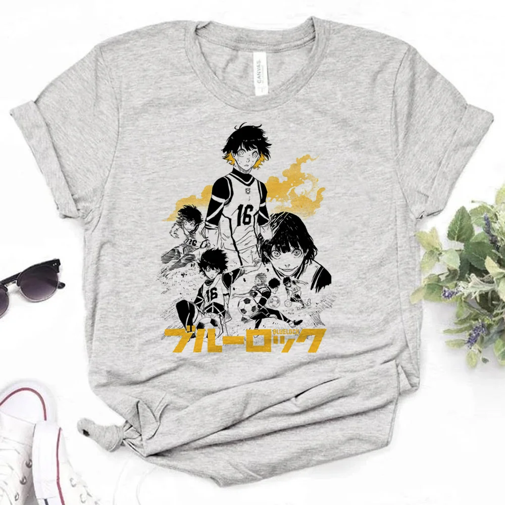 

blue lock tshirt women streetwear top girl manga y2k clothes