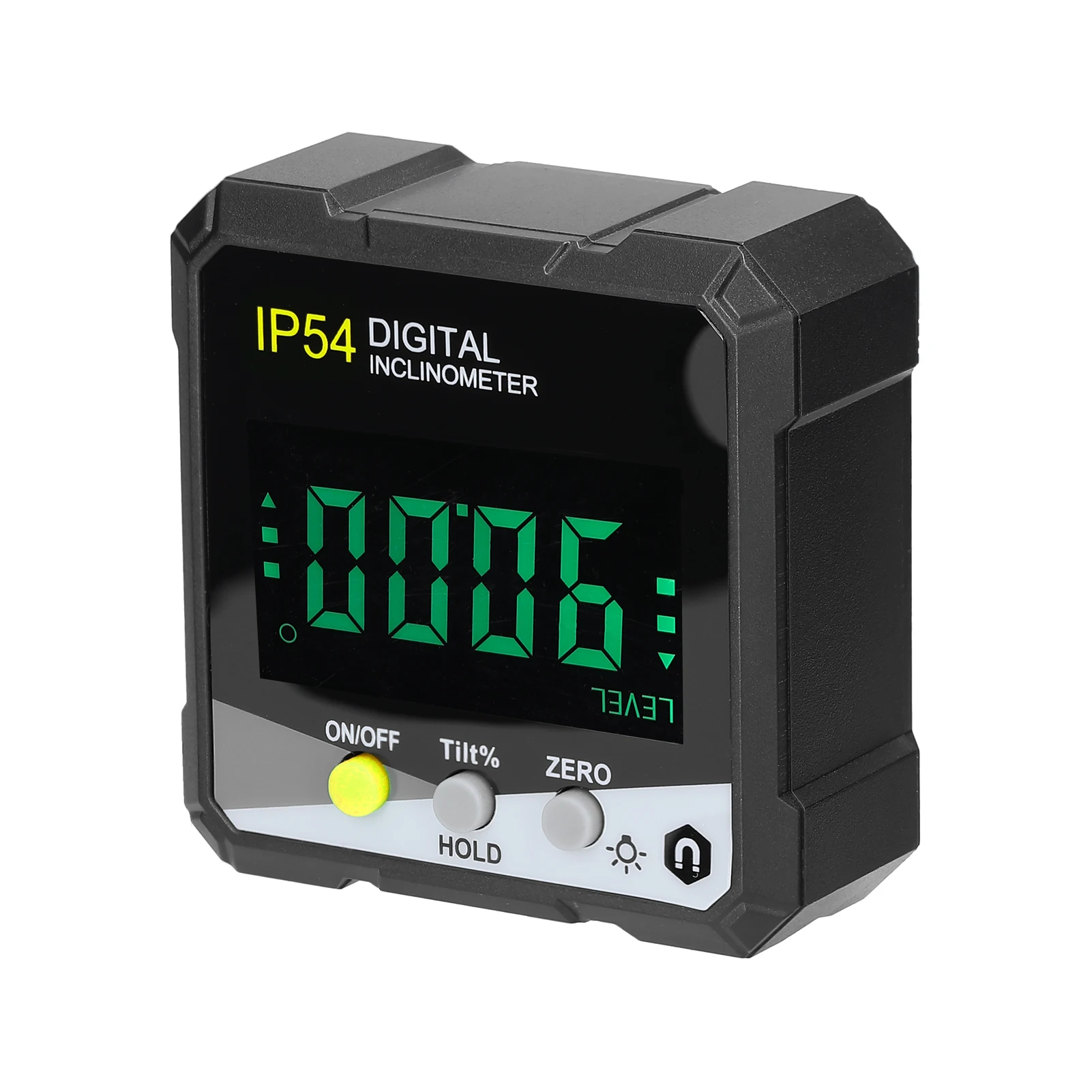 

Портативный Цифровой Инклинометр IP54 4*90 °, ЖК-подсветка, угловая линейка наклона, односторонний Магнитный Многофункциональный транспортир, ...
