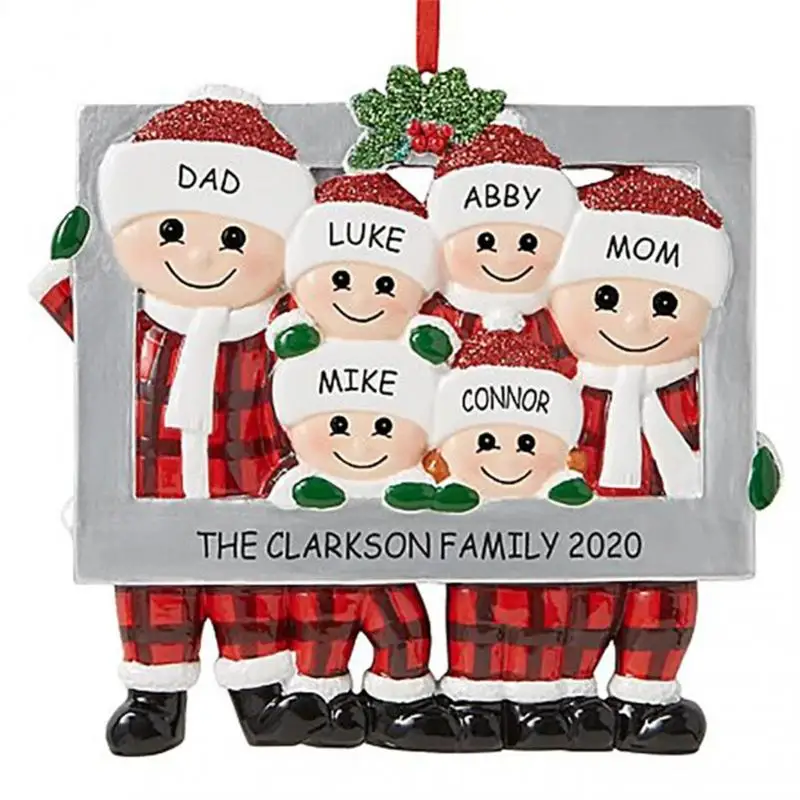 

2022 Рождественское украшение «сделай сам», персонализированный милый семейный снеговик, рождественская елка, подвесное украшение, подвеска, украшение для дома, новинка