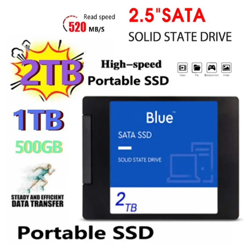 

2023 Original 512GB 1TB Solid State Laptop Universal Hard Disk Desktop M.2 SSD 2280 High Capacity 2TB Solid State Hard Drives