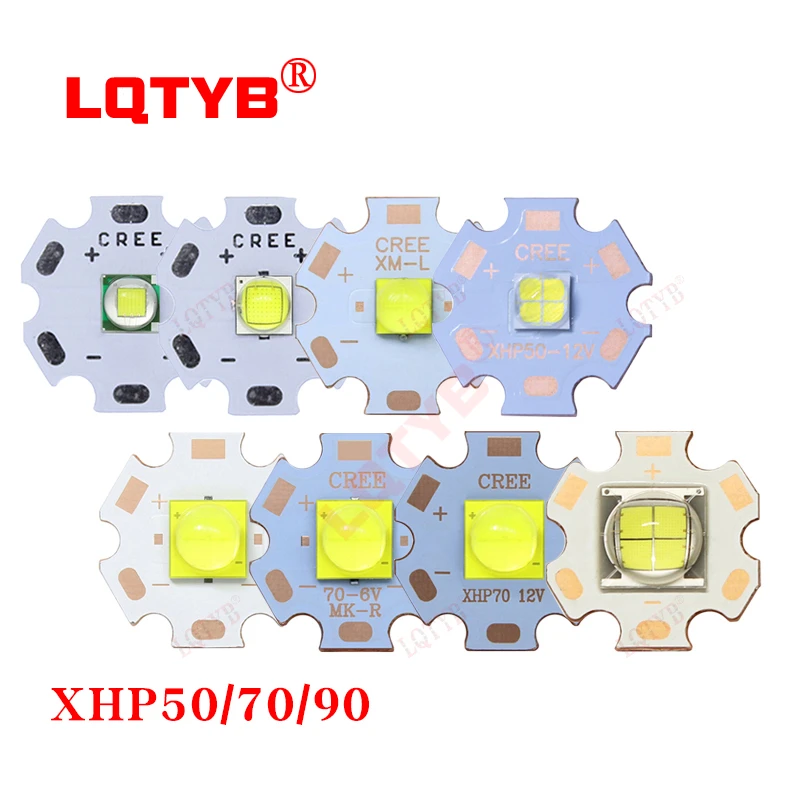 

DC3V/6V/24V XML2 T6 XHP70 XHP90 LED COB Replace CREE 18W 30W 36W 45W 54W 72W For Flashlight Car Light Diving Light Source