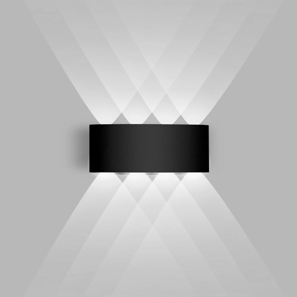 

Wall Light Portable Detachable Universal Replacement Decorative Wall-mounted Household Bedroom Lamp Type 1 Black 6W