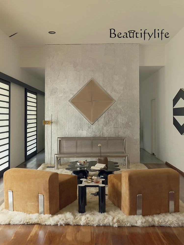 Средневековый кремовый Ретро стиль Bauhaus wabi мангостин особой формы прямоугольный