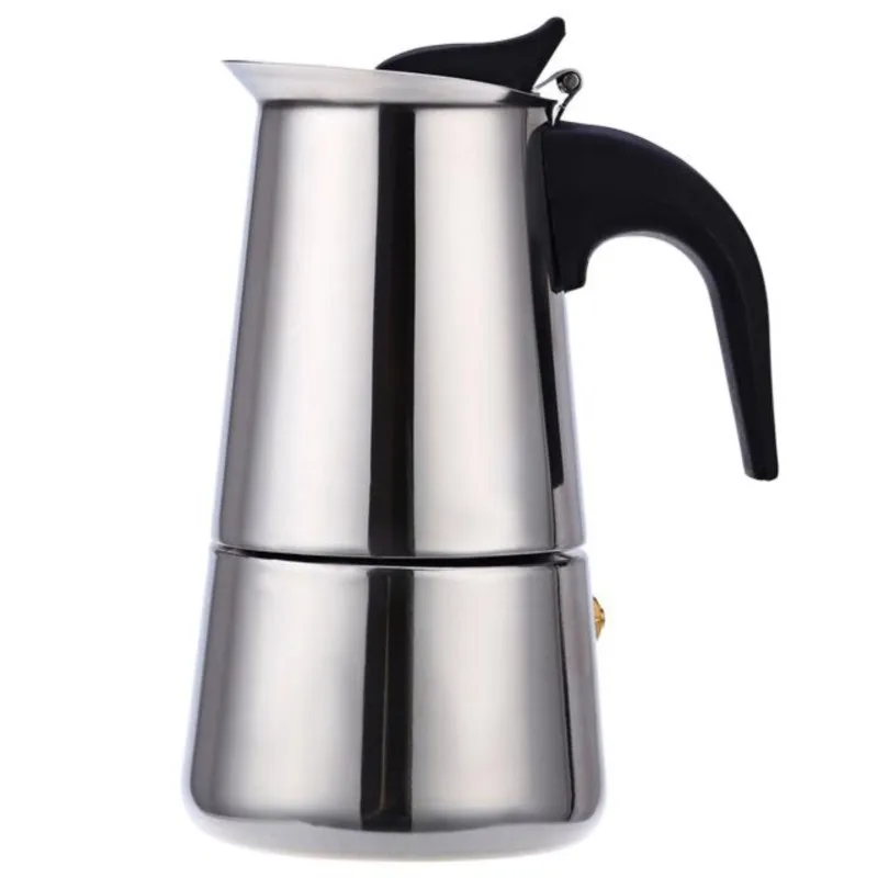 

100/200/300/450Ml Stove Moka Coffee Pot Stainless Steel Filter Italian Espresso Coffee Maker Percolator Cafe Mocha Cafetiere Pot