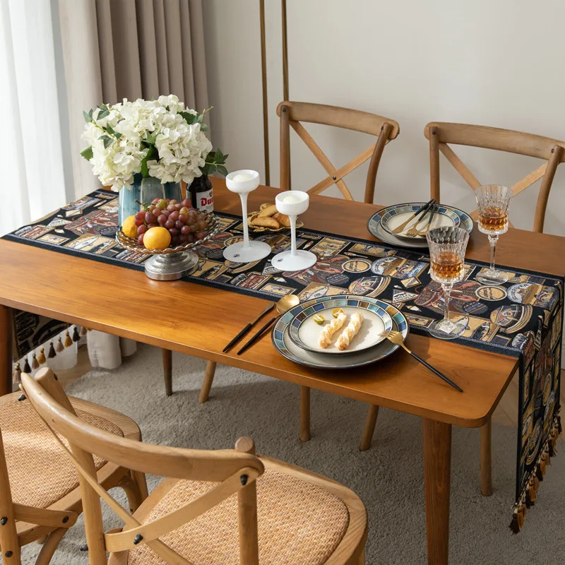 

Track On The Table Decoration Country Wedding Decoration Table Runners Elegant Centerpieces for Dining Room Festive Tablecloth