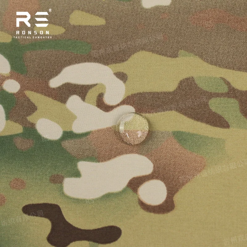 Фото MC Multicam Camouflage 184T Nylon Taslan TPU 3-слойная ламинированная ткань Дышащие и водоотталкивающие уличные куртки с NIR №4